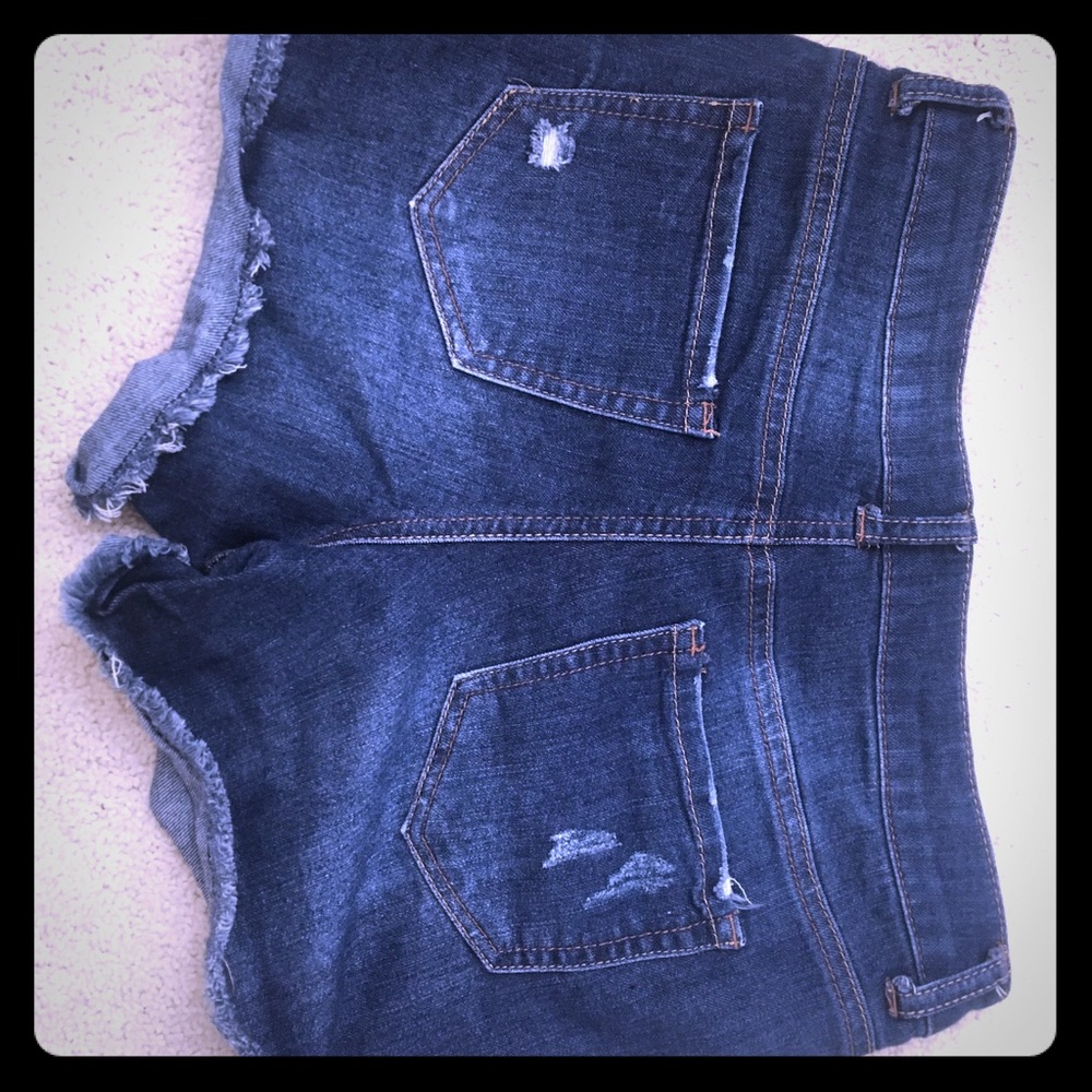 Hippie Laundry brand mid-rise jean shorts
